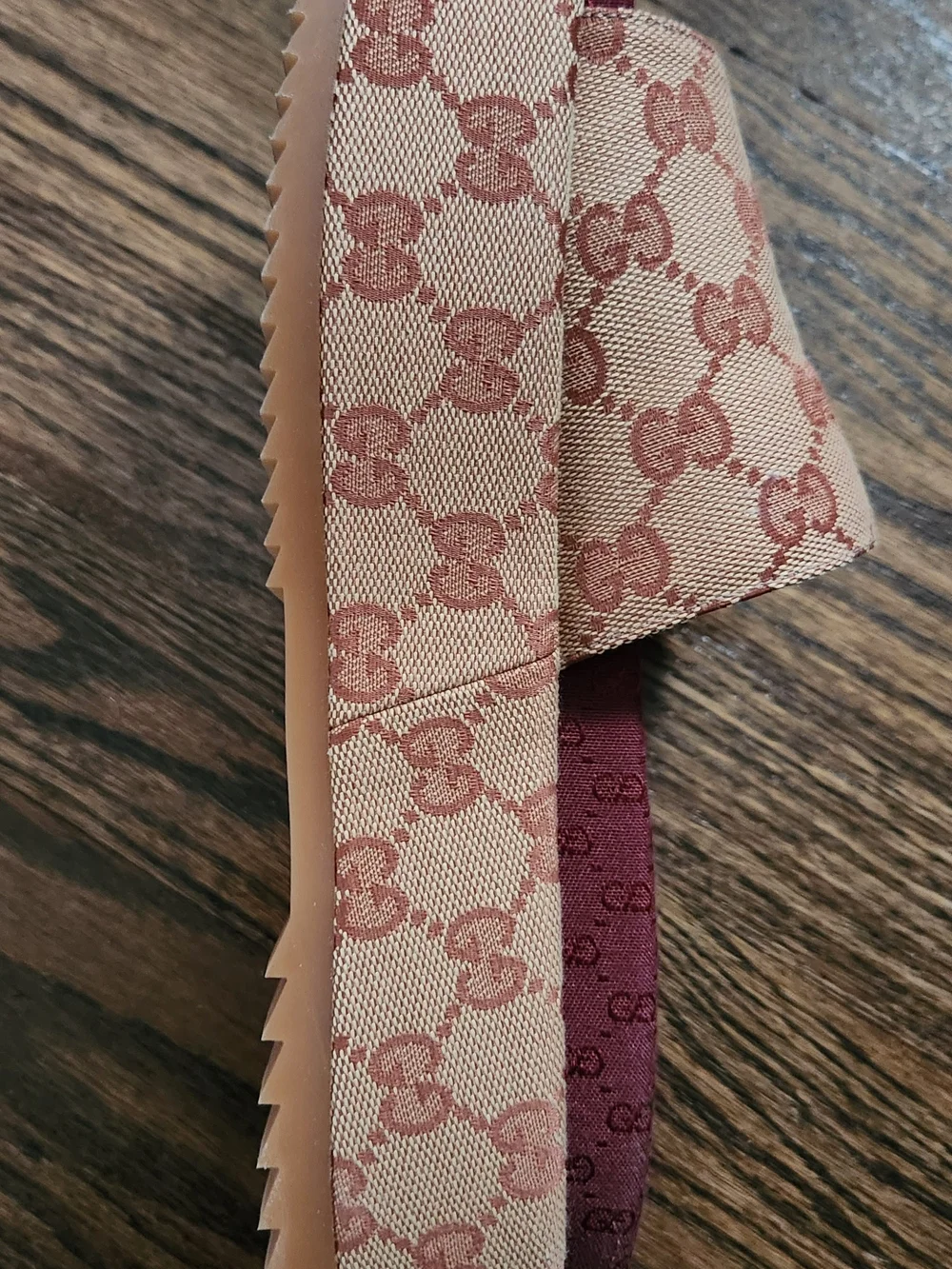 Gucci Canvas GG Monogram Angelina Platform Slide Sandals